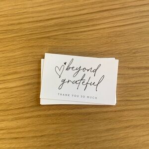 Beyond Grateful Thank You Cards